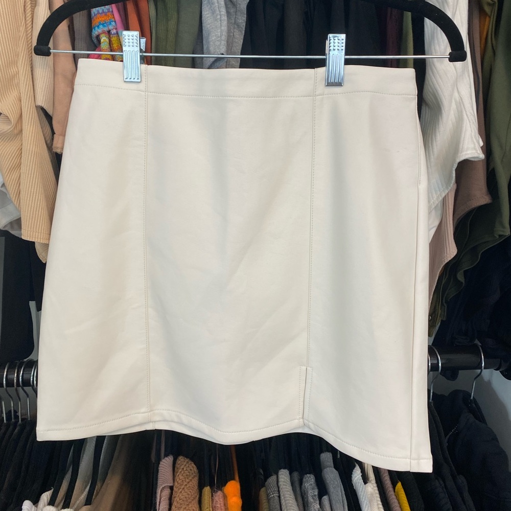 Faux Leather Mini Skirt
